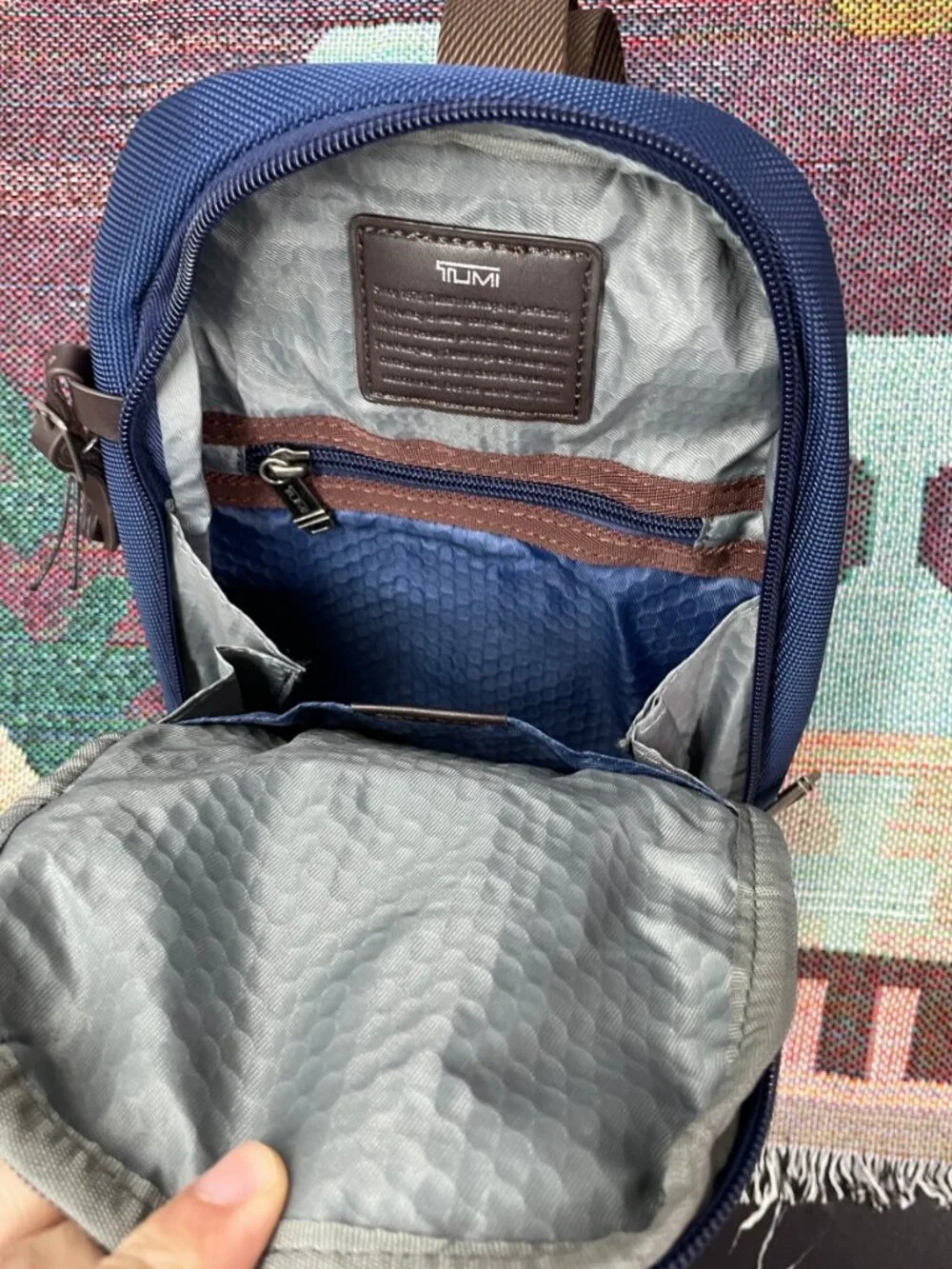 🧡Tumi Alpha Bravo Navy Chest Bag